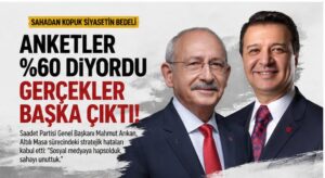 Saadet Partisinin pişmanlığı