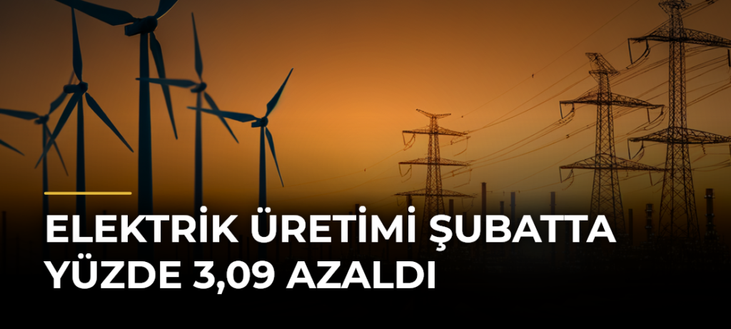 Elektrik Üretimi Şubatta Yüzde 3,09 Azaldı
