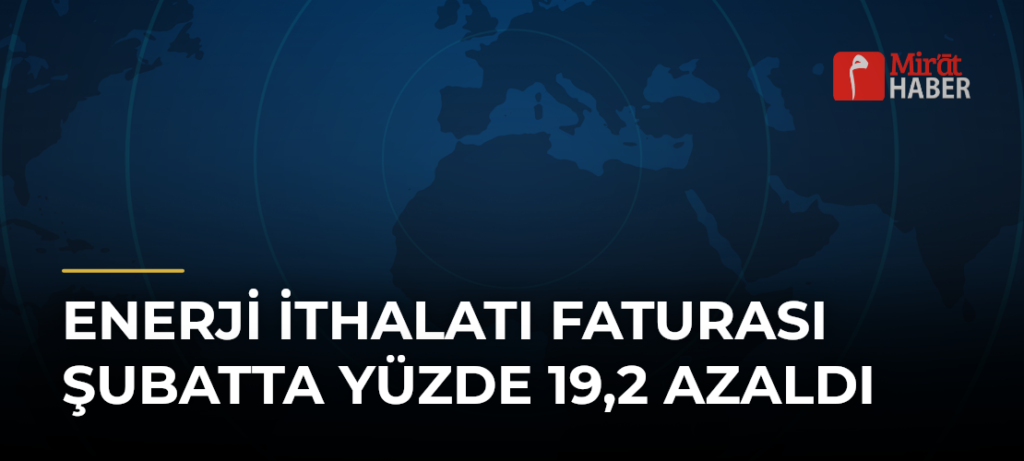 Enerji İthalatı Faturası Şubatta Yüzde 19,2 Azaldı