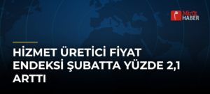 Hizmet Üretici Fiyat Endeksi Şubatta Yüzde 2,1 Arttı