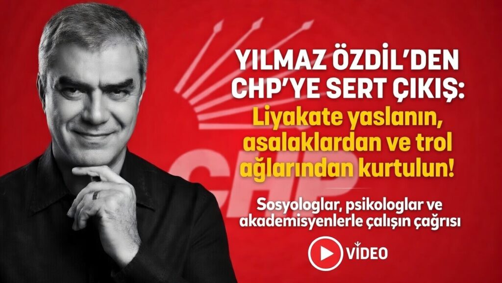 Yılmaz Özdil’den CHP’ye sert uyarı