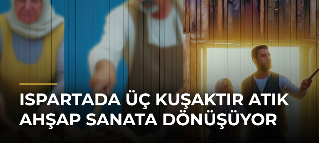 Ispartada Üç Kuşaktır Atık Ahşap Sanata Dönüşüyor