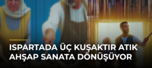 Ispartada Üç Kuşaktır Atık Ahşap Sanata Dönüşüyor