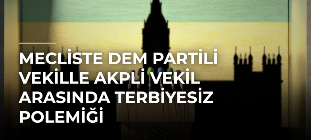 Mecliste DEM Partili vekille AKPli vekil arasında terbiyesiz polemiği