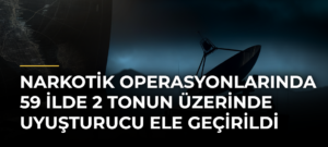 Narkotik operasyonlarında 59 ilde 2 tonun üzerinde uyuşturucu ele geçirildi
