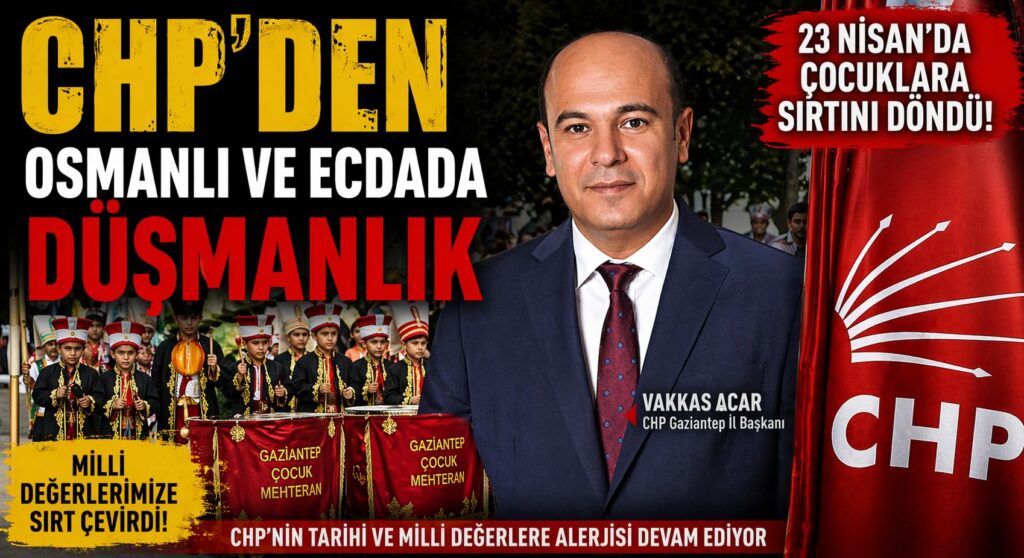 CHP’Lİ BAŞKAN ÇOCUK MEHTERANLARA SIRTINI DÖNDÜ