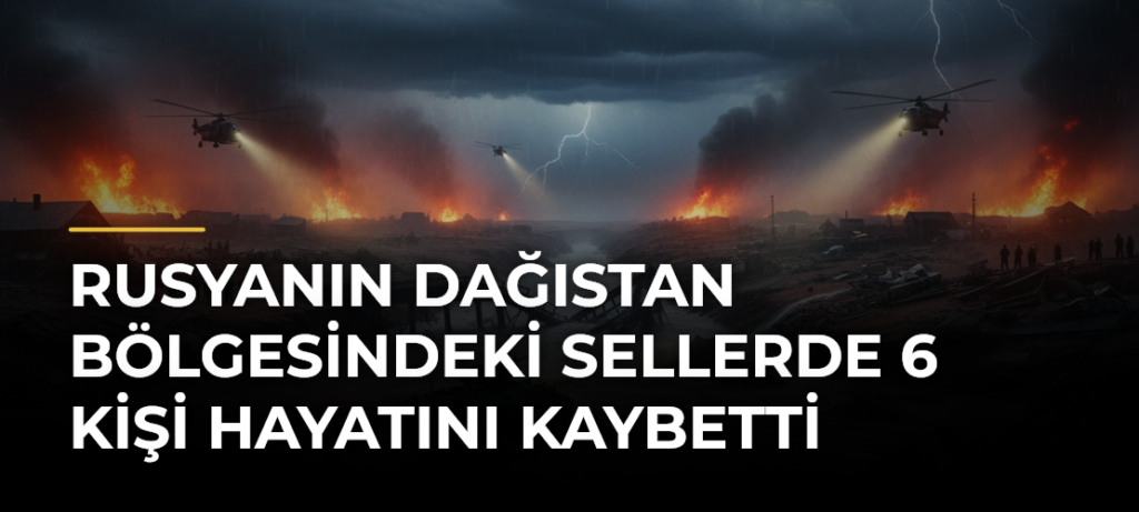 Rusyanın Dağıstan bölgesindeki sellerde 6 kişi hayatını kaybetti