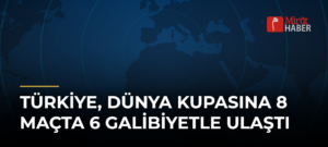 Türkiye, Dünya Kupasına 8 Maçta 6 Galibiyetle Ulaştı