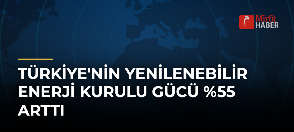 Türkiye’nin Yenilenebilir Enerji Kurulu Gücü %55 Arttı