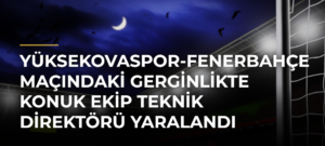 Yüksekovaspor-Fenerbahçe maçındaki gerginlikte konuk ekip teknik direktörü yaralandı