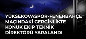 Yüksekovaspor-Fenerbahçe maçındaki gerginlikte konuk ekip teknik direktörü yaralandı