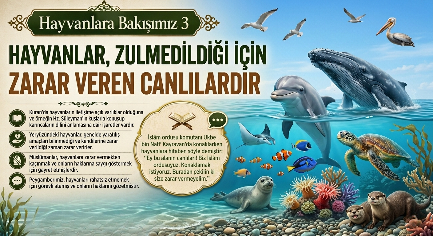 HAYVANLAR, ZULMEDİLDİĞİ İÇİN ZARAR VEREN CANLILARDIR