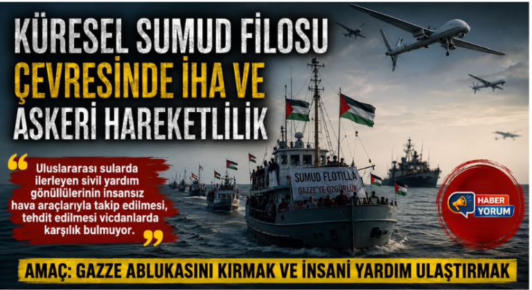 Küresel Sumud Filosu Çevresinde İHA ve Askeri Hareketlilik