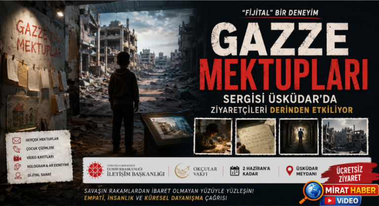 “Gazze Mektupları” Sergisi Üsküdar’da Ziyaretçileri Derinden Etkiliyor