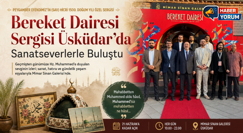 “Bereket Dairesi” Sergisi Üsküdar’da Sanatseverlerle Buluştu