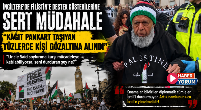 İngiltere’de Filistin’e Destek Gösterilerine Sert Müdahale