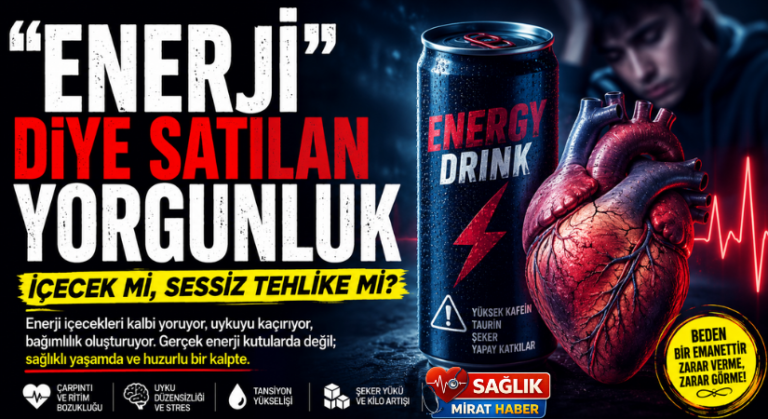 “ENERJİ” DİYE SATILAN YORGUNLUK: İÇECEK Mİ, SESSİZ TEHLİKE Mİ?