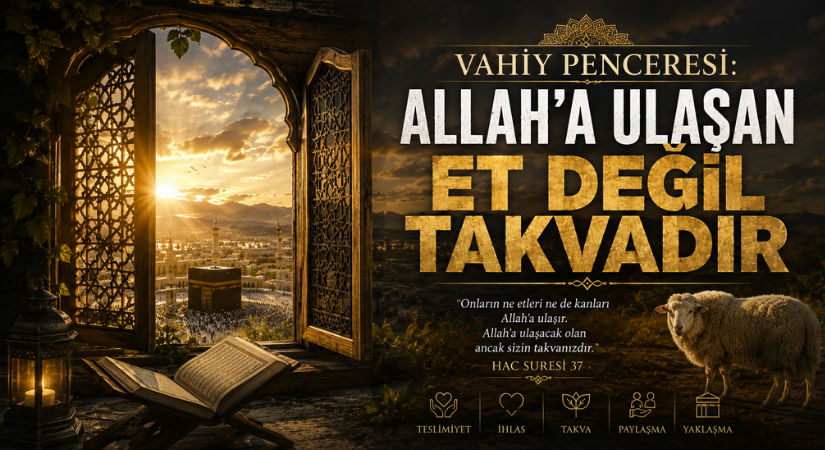 VAHİY PENCERESİ: Allah’a Ulaşan Et Değil Takvadır