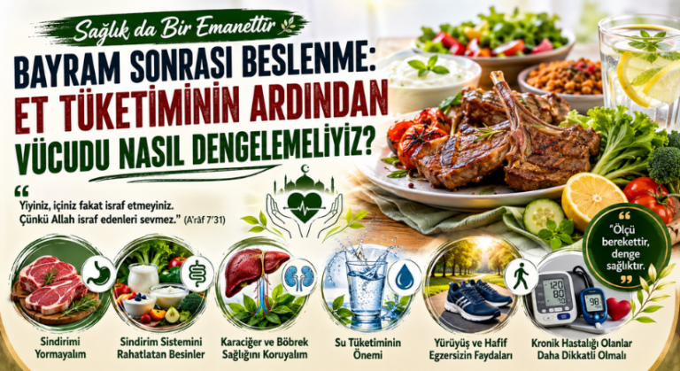 Bayram Sonrası Beslenme: Et Tüketiminin Ardından Vücudu Nasıl Dengelemeliyiz?