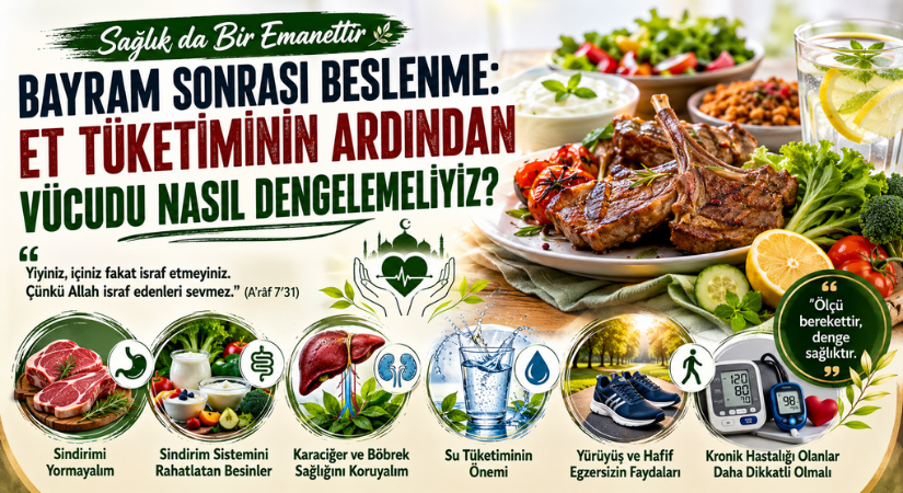 Bayram Sonrası Beslenme: Et Tüketiminin Ardından Vücudu Nasıl Dengelemeliyiz?
