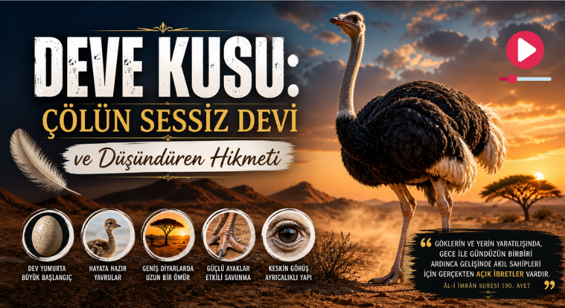 Deve Kuşu: Çölün Sessiz Devi ve Düşündüren Hikmeti