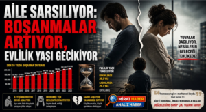 AİLE SARSILIYOR: BOŞANMALAR ARTIYOR, EVLİLİK YAŞI GECİKİYOR