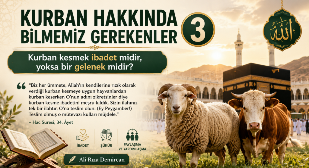 KURBAN KESMEK İBADET MİDİR?