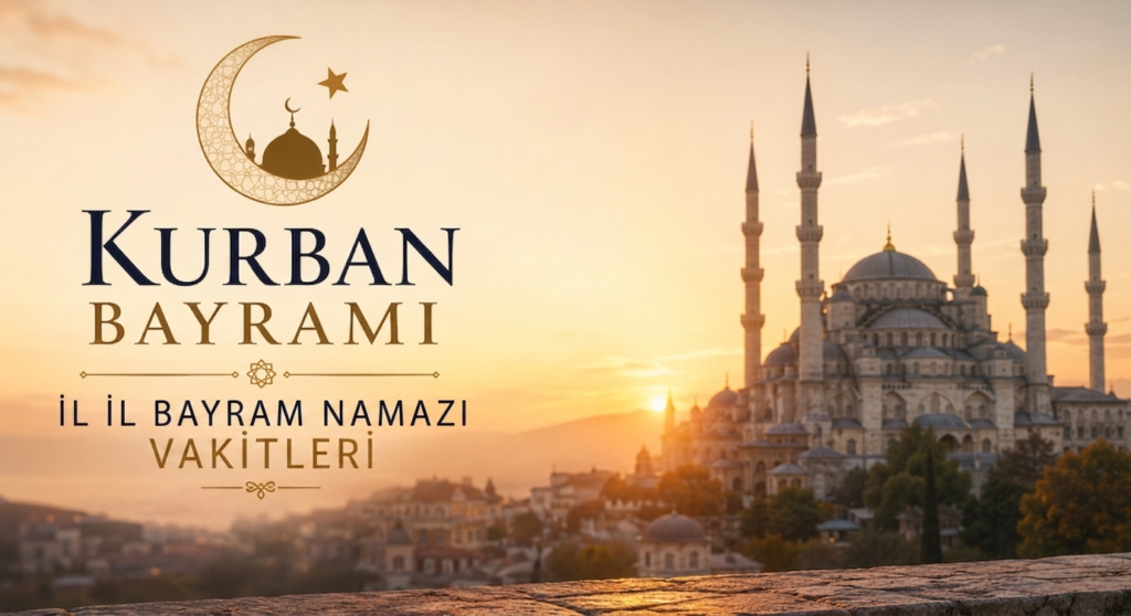 KURBAN BAYRAMI HEYECANI: İL İL BAYRAM NAMAZI VAKİTLERİ AÇIKLANDI
