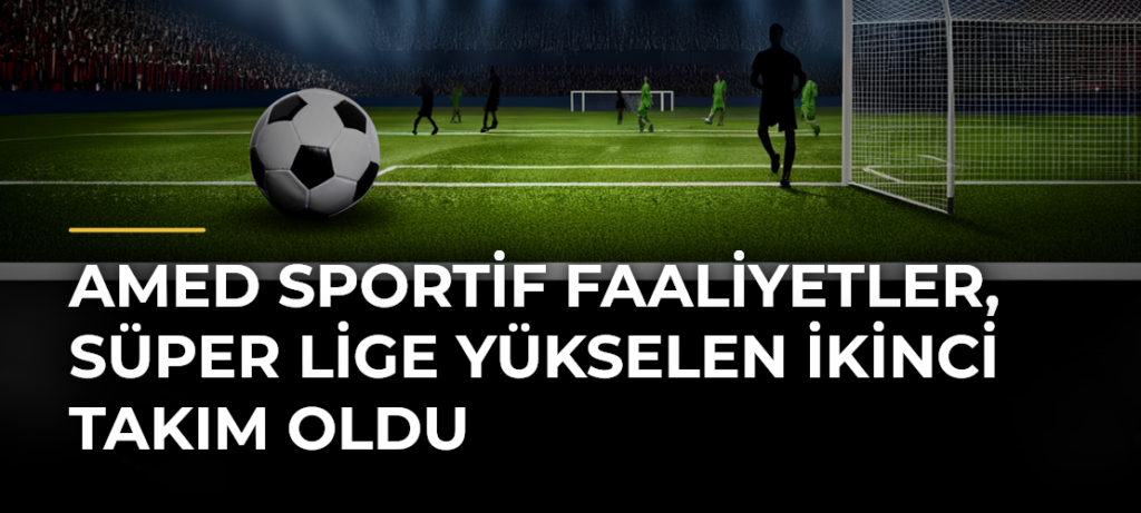 Amed Sportif Faaliyetler, Süper Lige Yükselen İkinci Takım Oldu
