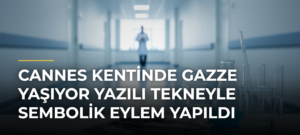 Cannes kentinde Gazze Yaşıyor yazılı tekneyle sembolik eylem yapıldı
