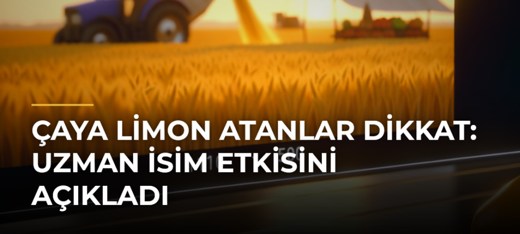 Çaya Limon Atanlar Dikkat: Uzman İsim Etkisini Açıkladı