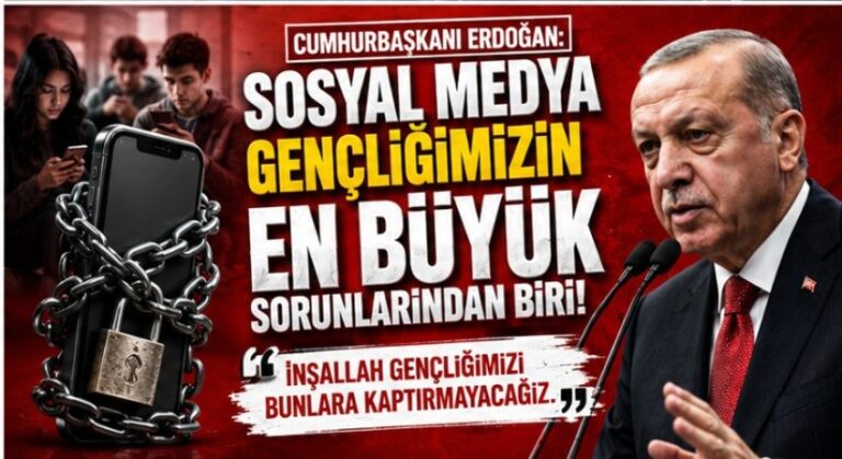 Erdoğan’dan Gençliğe Sosyal Medya Uyarısı