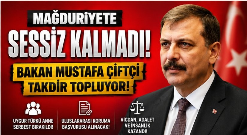 BAKAN, UYGURLU ANNENİN ÇIĞLIĞINA DUYARSIZ KALMADI
