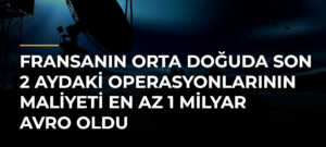 Fransanın Orta Doğuda son 2 aydaki operasyonlarının maliyeti en az 1 milyar avro oldu