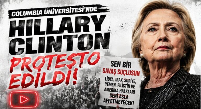 HİLLARY CLİNTON, COLUMBİA ÜNİVERSİTESİ’NDE PROTESTO EDİLDİ 