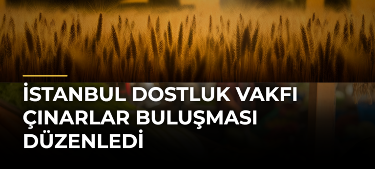 İstanbul Dostluk Vakfı Çınarlar Buluşması Düzenledi
