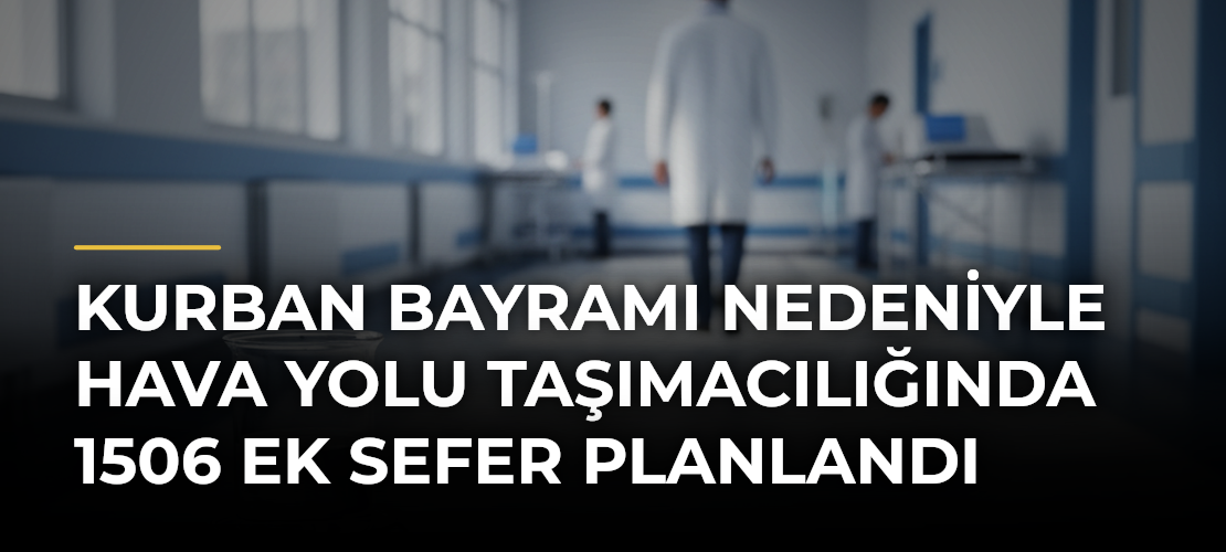 Kurban Bayramı nedeniyle hava yolu taşımacılığında 1506 ek sefer planlandı