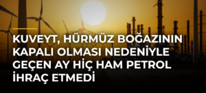 Kuveyt, Hürmüz Boğazının kapalı olması nedeniyle geçen ay hiç ham petrol ihraç etmedi