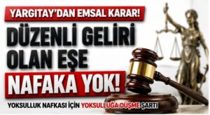 YARGITAY’DAN NAFAKAYA DAİR EMSAL KARAR