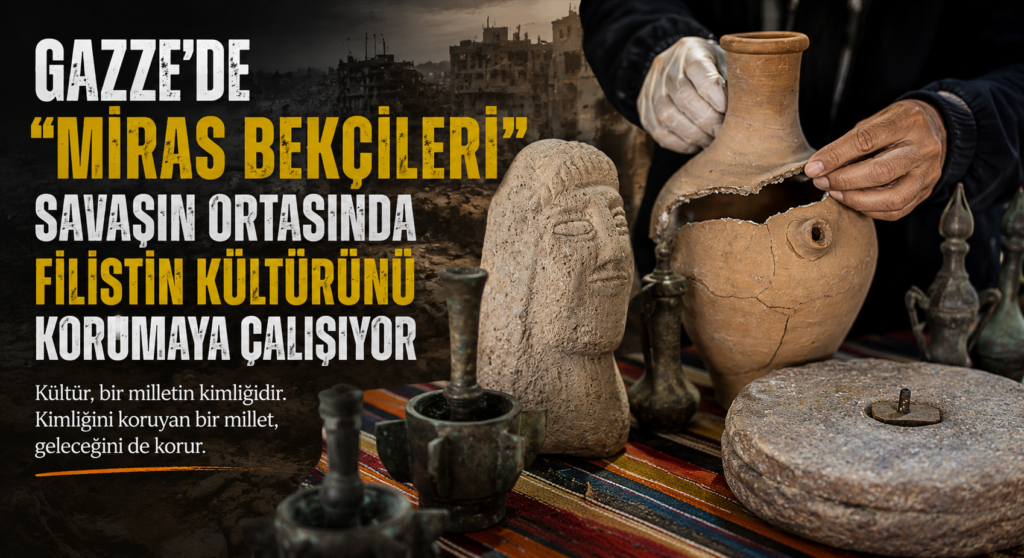 Gazze’de “Miras Bekçileri” savaşın ortasında Filistin kültürünü korumaya çalışıyor