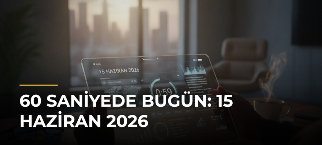 60 Saniyede Bugün: 15 Haziran 2026