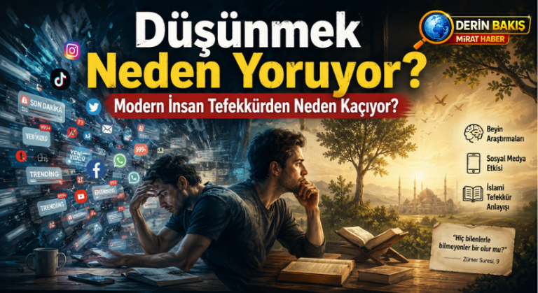 Düşünmek Neden Yoruyor? Modern İnsan Tefekkürden Neden Kaçıyor?