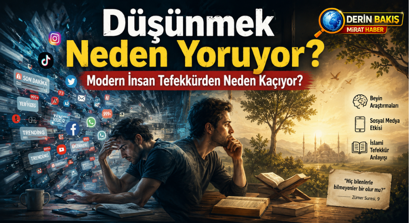 Düşünmek Neden Yoruyor? Modern İnsan Tefekkürden Neden Kaçıyor?