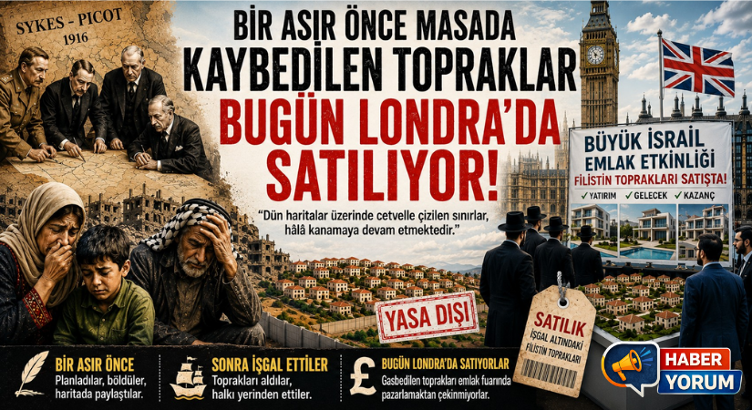 İngiltere’de Gasbedilen Filistin Topraklarının Satışına Tepki