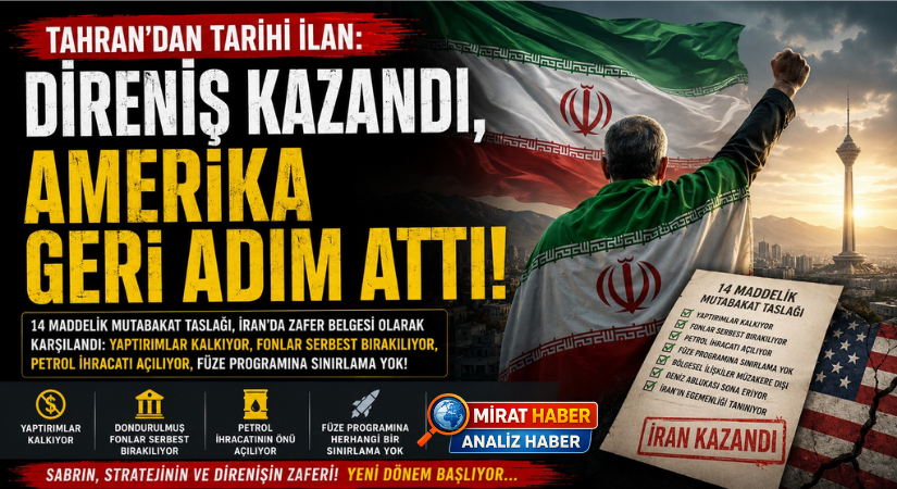 TAHRAN’DAN TARİHİ İLAN: “DİRENİŞ KAZANDI, AMERİKA GERİ ADIM ATTI”