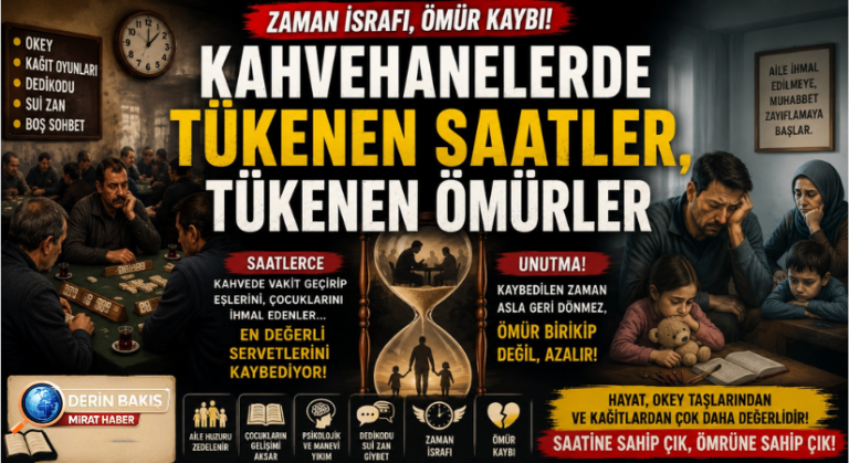 KAHVEHANELERDE TÜKENEN SAATLER, TÜKENEN ÖMÜRLER