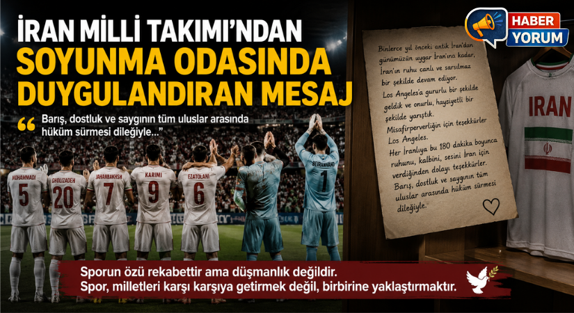 İran Milli Takımı’ndan Soyunma Odasında Duygulandıran Mesaj