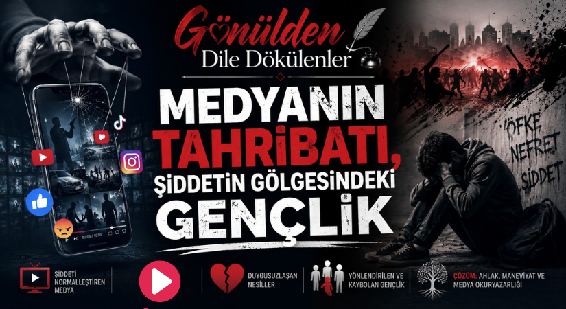 GÖNÜLDEN DİLE DÖKÜLENLER: “Medyanın Tahribatı Şiddetin Gölgesindeki Gençlik”
