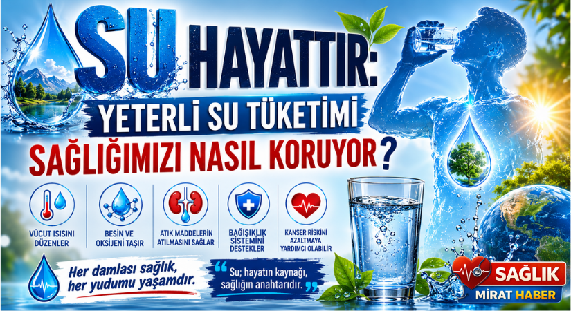 Su Hayattır: Yeterli Su Tüketimi Sağlığımızı Nasıl Koruyor?