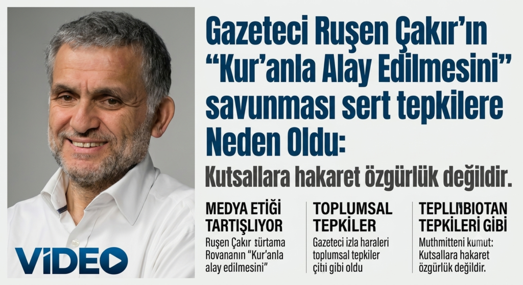 Ruşen Çakır Kur’anla Alay Edilmesini Savundu